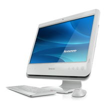 联想新家悦C21TR白色一体电脑 简约外观与智能触控的融合